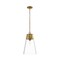 Z-Lite Wentworth 1 Light Pendant, Rubbed Brass & Clear 2300P12-RB - alternate 4